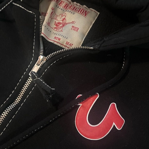 True Religion Black Jacket with Red Accents - Picture 3 of 8